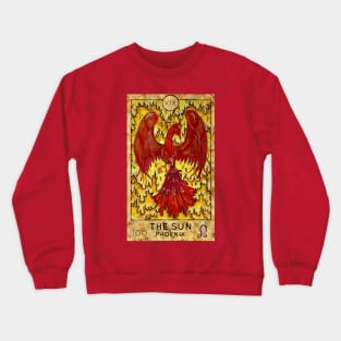 The Sun. Major Arcana Tarot Card. Crewneck Sweatshirt